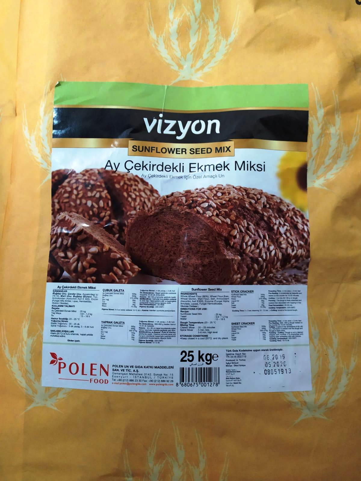 VİZYON EKMEK MİKSİ AYÇEKİRDEKLİ 25Kg
