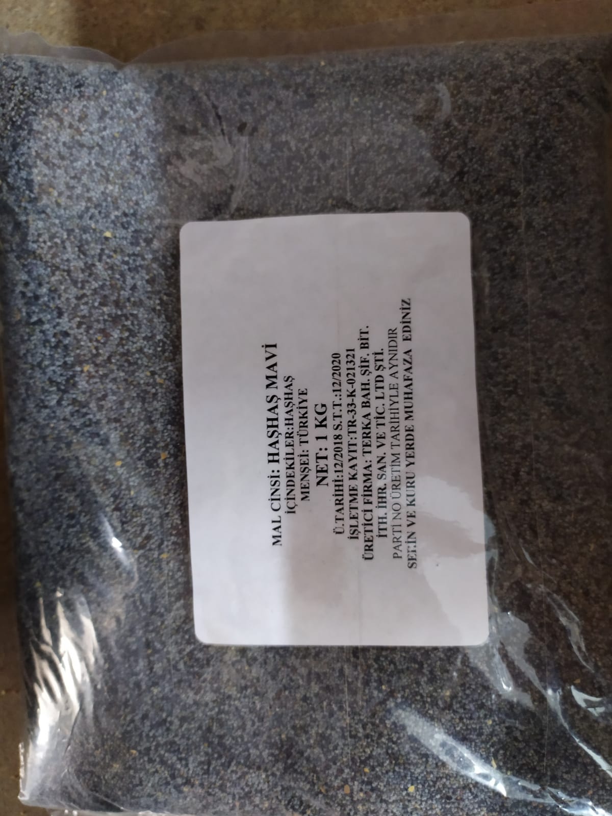 HAŞHAŞ MAVİ BZM 1000gr