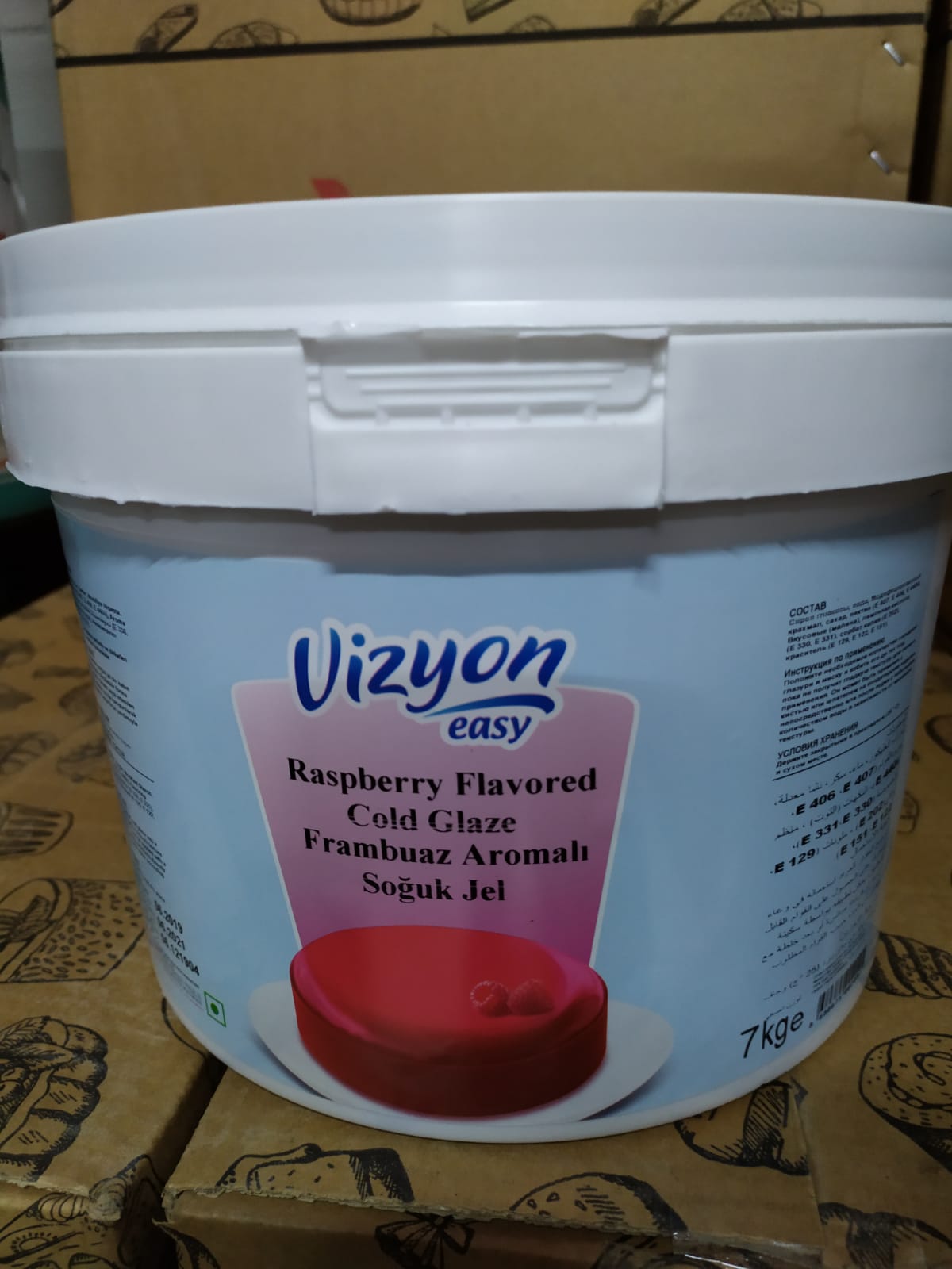 VİZYON EASY SOĞUK JÖLE FRAMBUAZ 7kg*4ad
