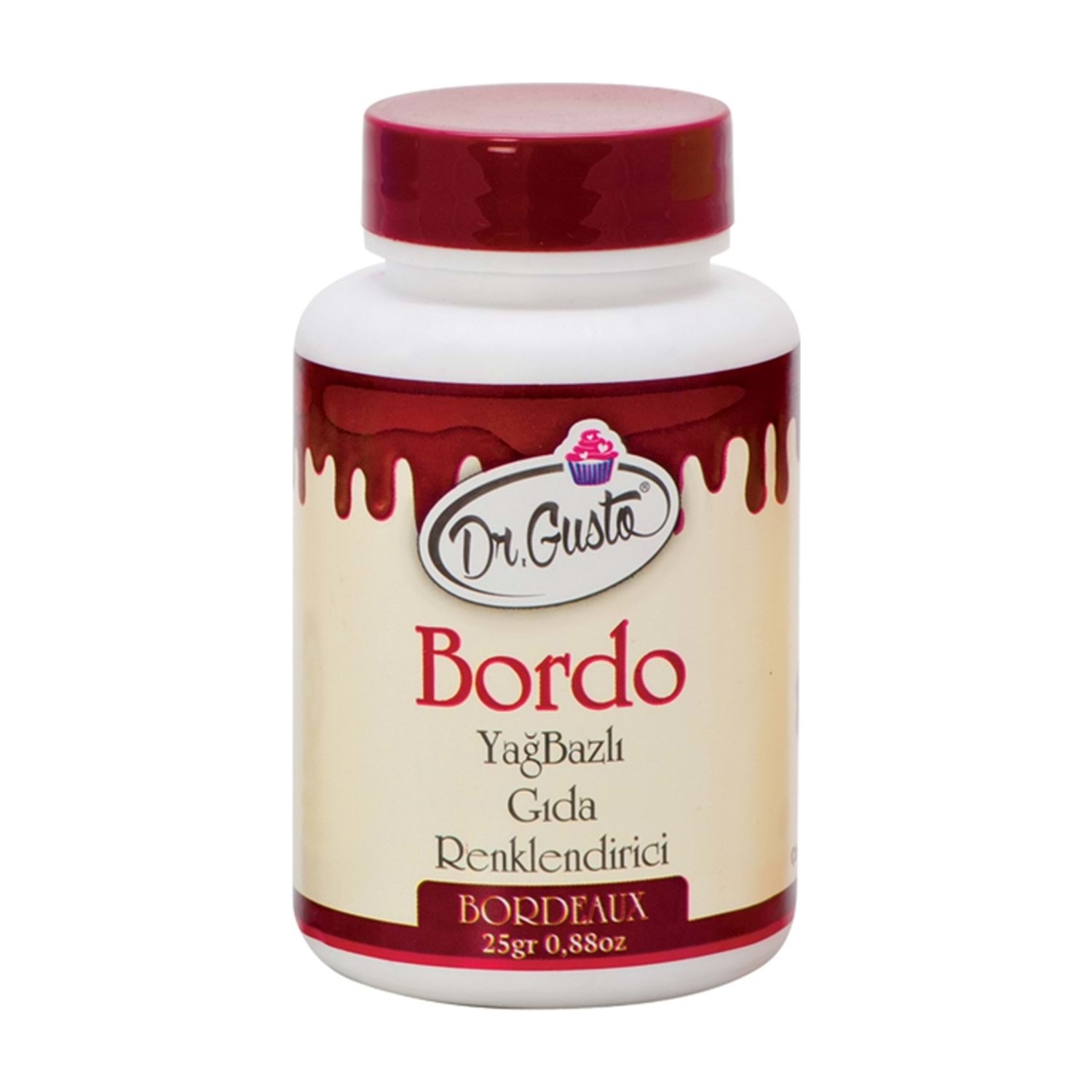 GIDA BOYASI TOZ BORDO YAĞ BAZLI GUSTO 25gr