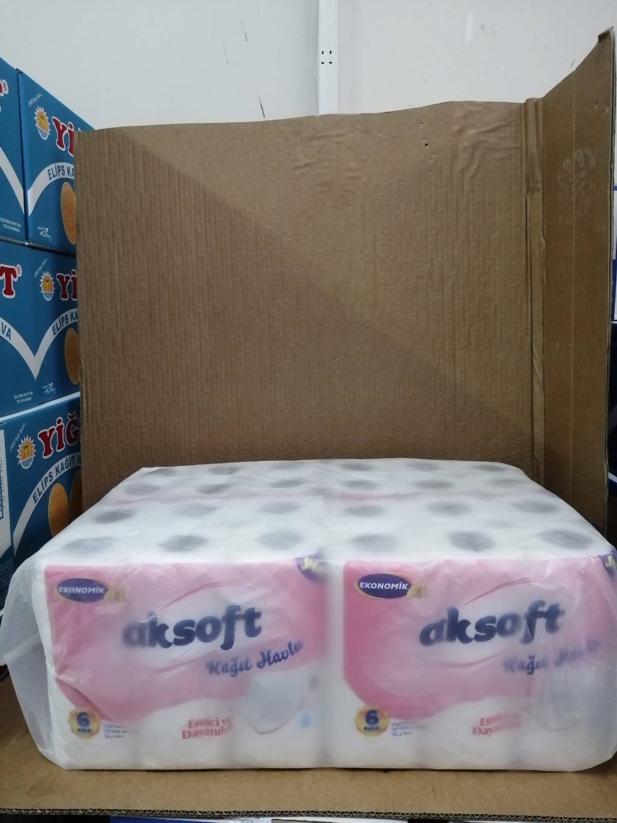 AKSOFT SÜPER BEYAZ HAVLU 6lı*4pk