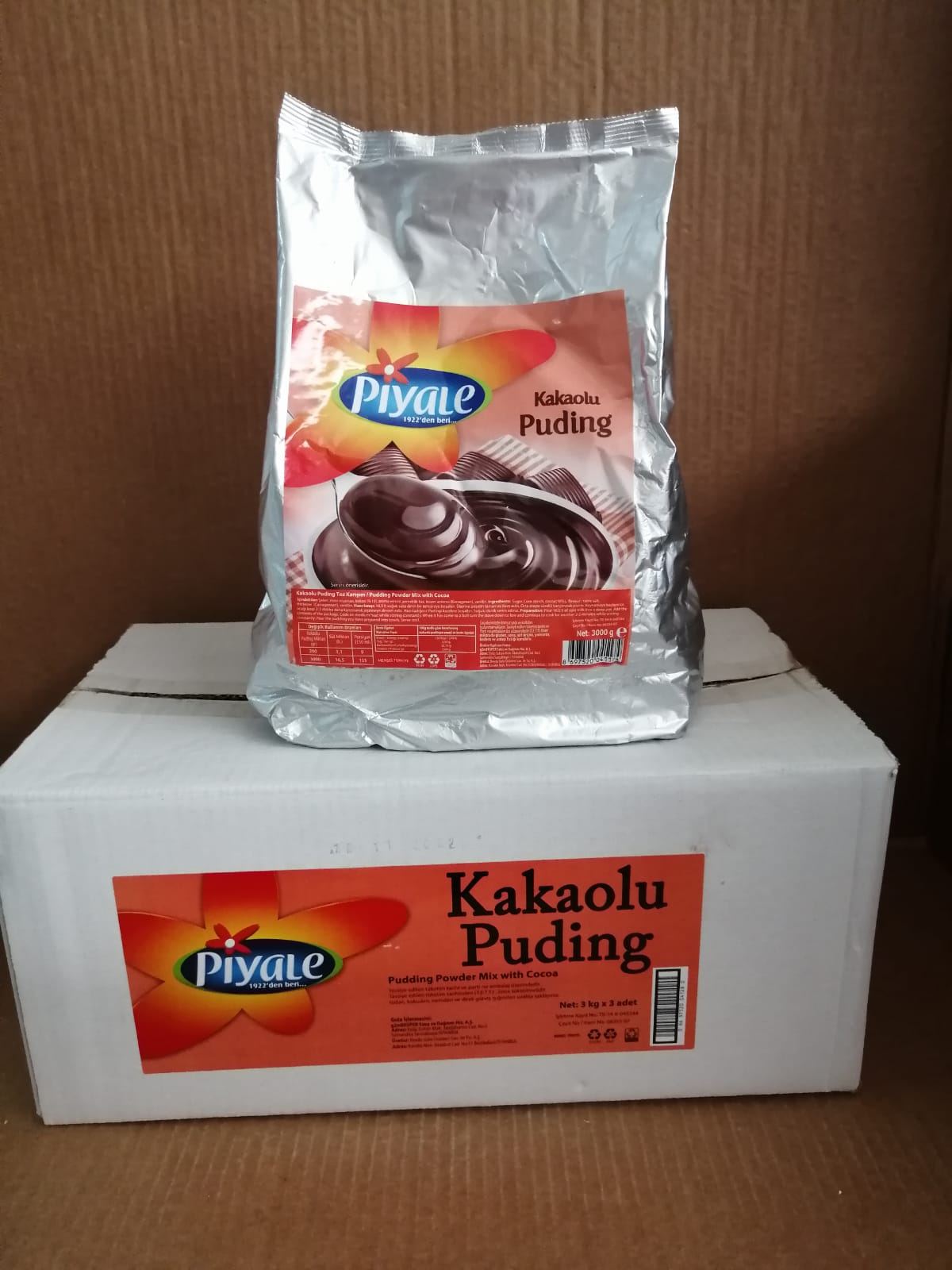 PİYALE PUDİNG KAKAOLU 3kg*3ad