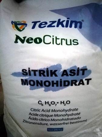 LİMON TUZU (MONOHİDRAT SİTRİK ASİT)  25kg